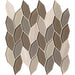 Lungarno Ceramics - Natural Elements - Mink Hex Leaves Mosaic