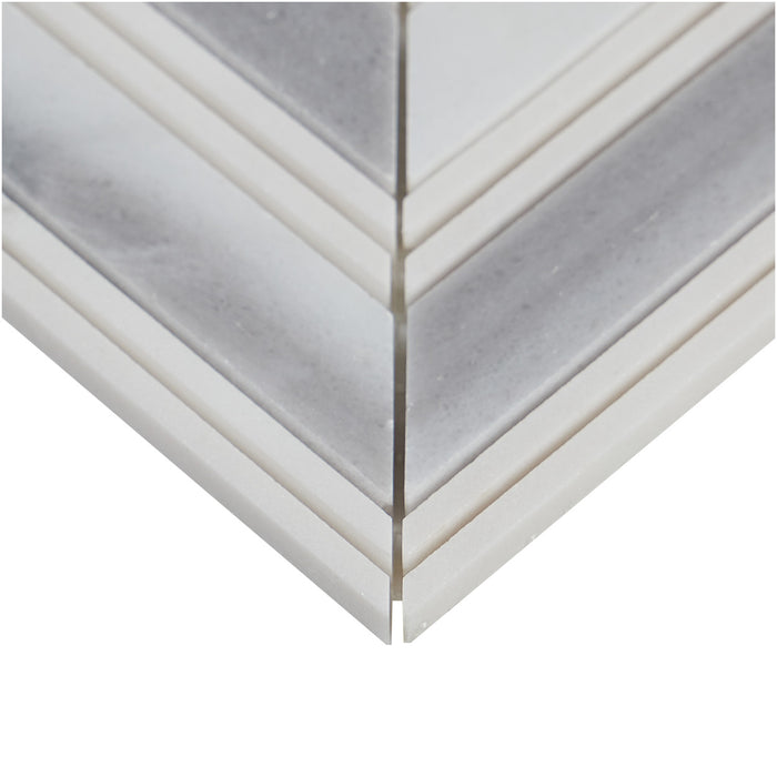 Lungarno Ceramics - Natural Elements - Skyline Chevron Mosaic Close 2