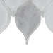 Lungarno Ceramics - Natural Elements - Snow Fall Tear Drop Mosaic Close 2