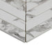 Lungarno - Simple Stone Glass Mosaic - Bianco Chevron Close 2