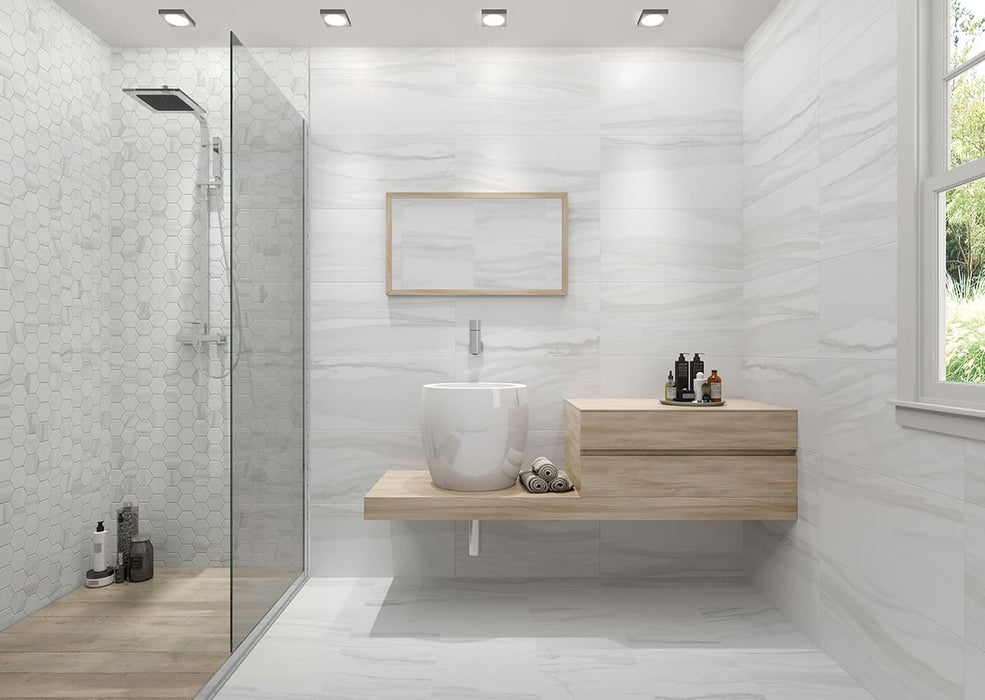 Tamiami - Majestic 13" x 26" Porcelain Tile - Gold Installed