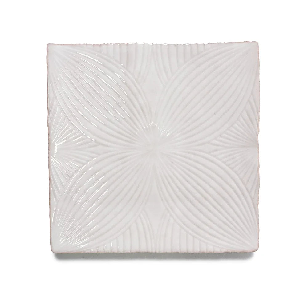 Lungarno - Melody 5 in. x 5 in. Wall Tile - Audrey Decor - Easton White