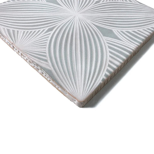 Lungarno - Melody 5 in. x 5 in. Wall Tile - Audrey Decor - Mint