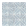 See Lungarno - Melody 5 in. x 5 in. Wall Tile - Audrey Decor - Lyric Blue