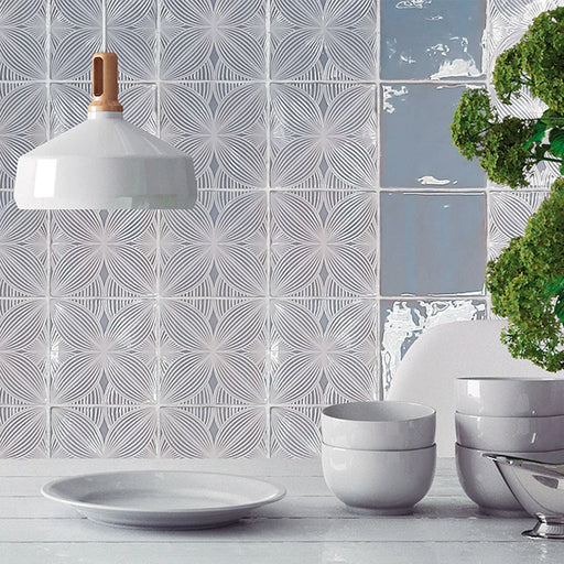 Lungarno - Melody 5 in. x 5 in. Wall Tile - Audrey Decor - Lyric