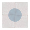 See Lungarno - Melody 5 in. x 5 in. Wall Tile - Chloe Decor - Lyric Blue