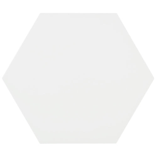 Bestile - Meraki 7.7 in. x 8.9 in. Hexagon Porcelain Tile - Base Blanco