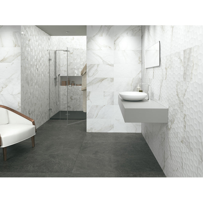 MSI - Adella Viso Calacatta 12 in. x 24 in. Satin Room Scene