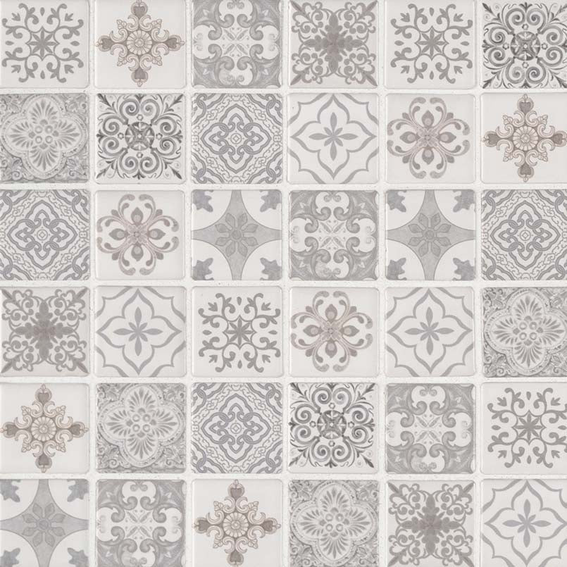 MSI - Anya Blanco 2 in. x 2 in. Ceramic Mosaic