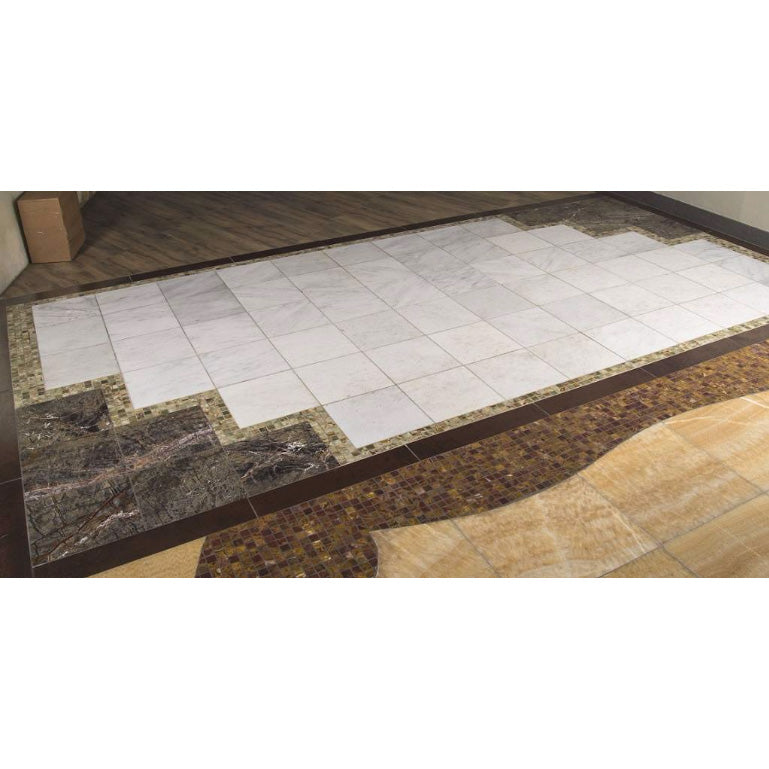 MSI - Arabescato Carrara 12 in. x 12 in. Marble Tile - Honed - Lifestyle