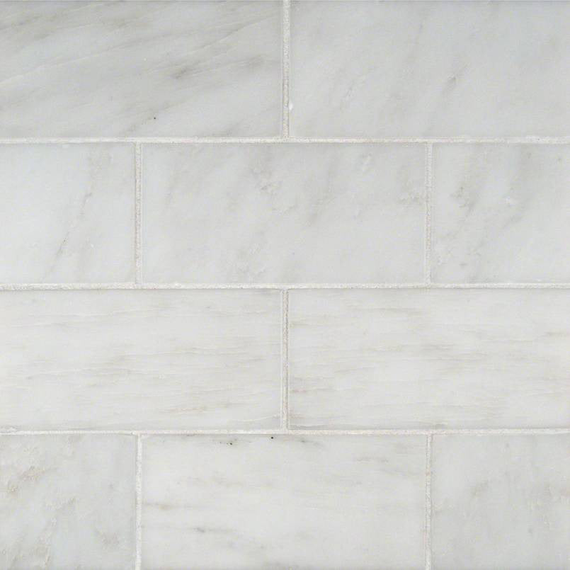 MSI - Arabescato Cararra - 3 in. x 6 in. Marble Subway Tile