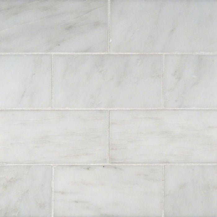 MSI - Arabescato Cararra - 3 in. x 6 in. Marble Subway Tile