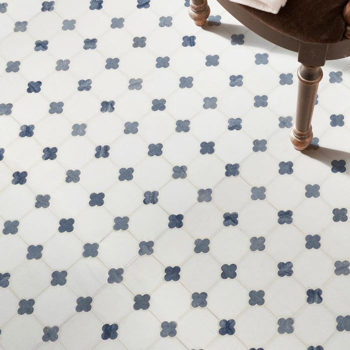 MSI - Azula Floret Marble Mosaic - Polished