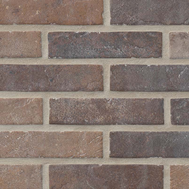 MSI - Brickstone 2 in. x 10 in. Porcelain Tile - Red