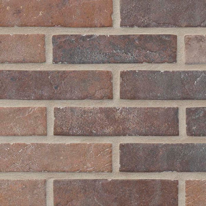 MSI - Brickstone 2 in. x 10 in. Porcelain Tile - Red