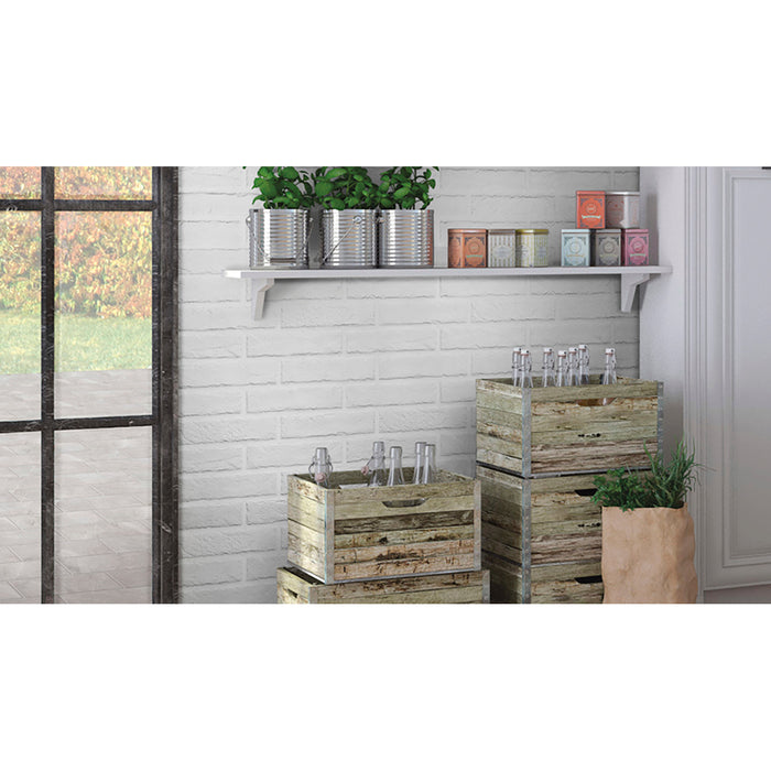 MSI - Brickstone 2 in. x 10 in. Porcelain Tile - White Room Scene
