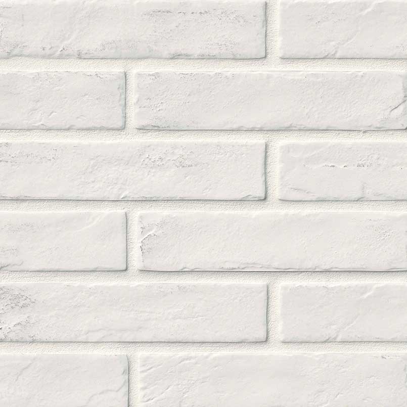 MSI - Brickstone 2 in. x 10 in. Porcelain Tile - White