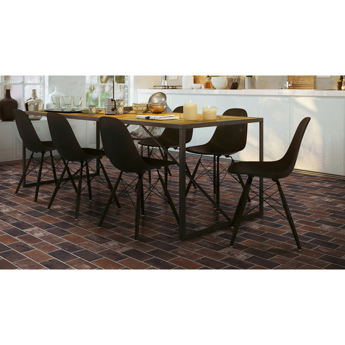 MSI - Brickstone 5 in. x 10 in. Porcelain Tile - Red Kitchen