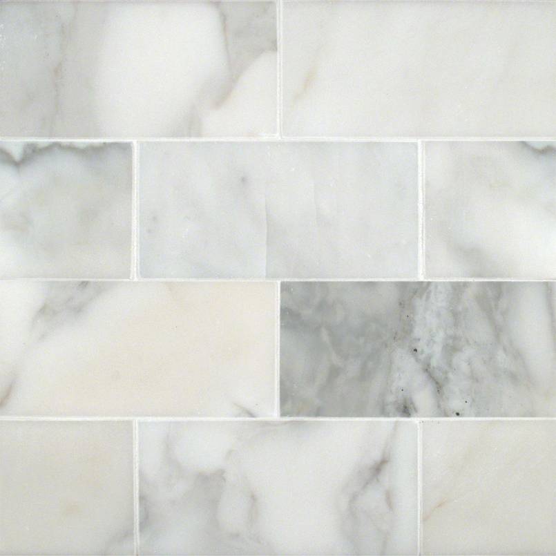 MSI - Calacatta Gold 3 in. x 6 in. Marble Subway Tile - Polished