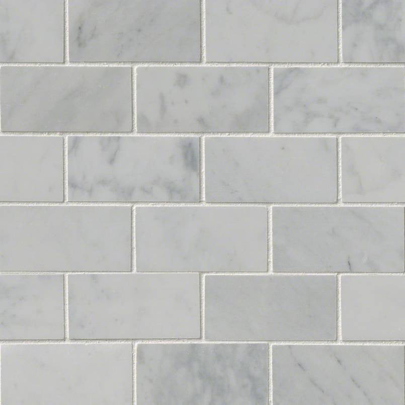 MSI - Carrara White 2 in. x 4 in. Marble Mosaic - Polished — Floorzz