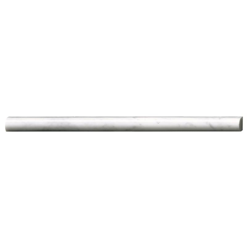 MSI - Carrara White 3/4 in. x 3/4 in. x 12 in. Marble Pencil Molding - Polished