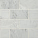 MSI - Carrara White 3 in. x 6 in. Marble Subway Tile - Polished