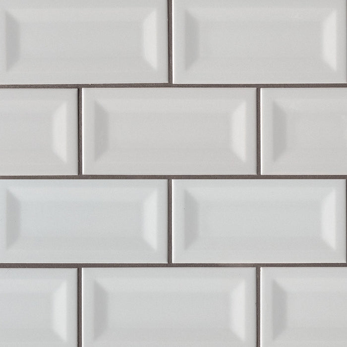MSI - Domino - 3 in. x 6 in. Inverted Beveled Gray Subway Tile