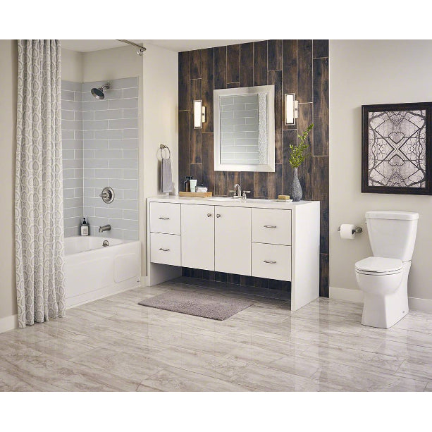 MSI - Domino - 4 in. x 16 in. Gray Subway Tile Bathroom