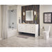 MSI - Domino - 4 in. x 16 in. Gray Subway Tile Bathroom