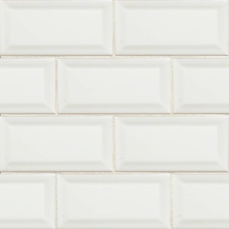 MSI - Domino - 3 in. x 6 in. Beveled White Subway Tile