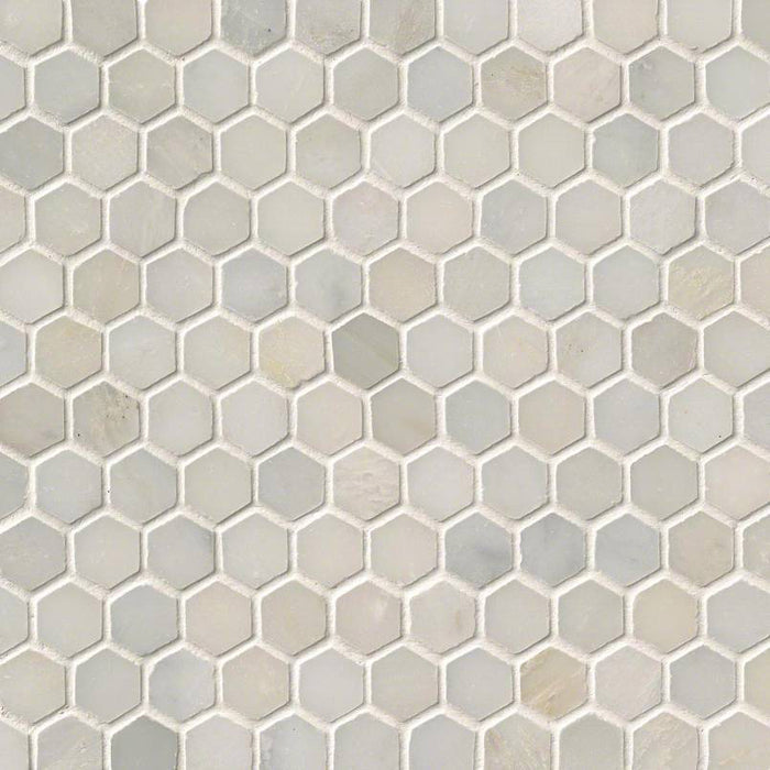 MSI - Greecian White 1 in. Hexagon Mosaic - Polished — Floorzz