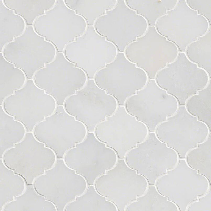 MSI - Greecian White Arabesque Pattern Mosaic - Polished