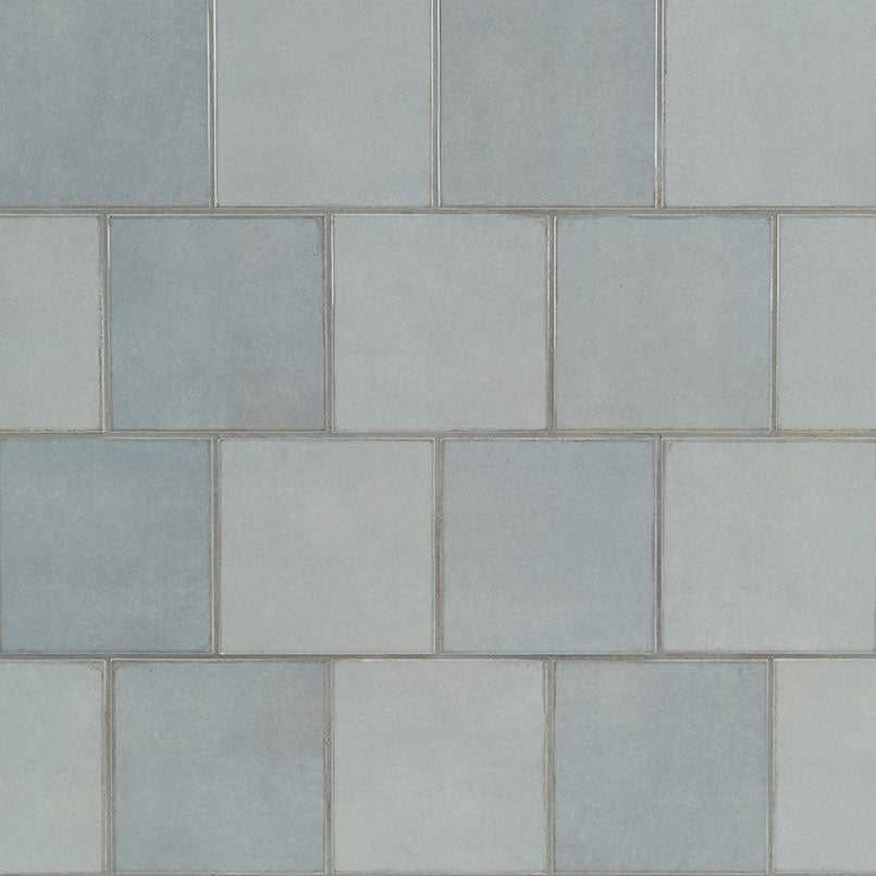 MSI - Renzo - 5 in. x 5 in. - Ceramic Wall Tile - Sky Brick Install