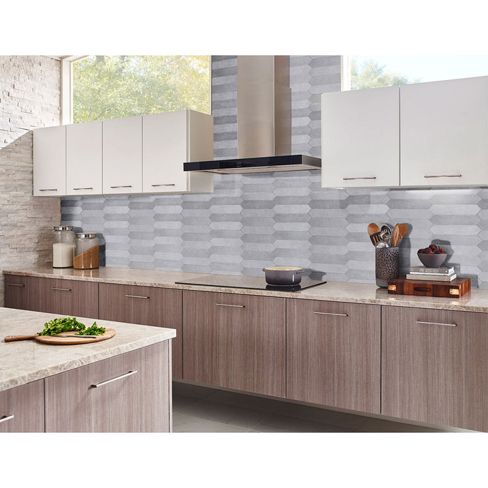 MSI - Renzo - 2.5 in. x 13 in. Pickett Tile - Sterling Room Scene