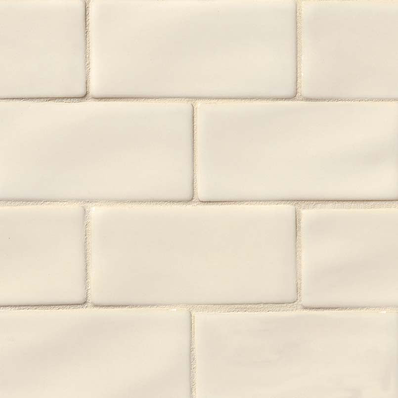 MSI - Highland Park - 3 in. x 6 in. Antique White Subway Tile