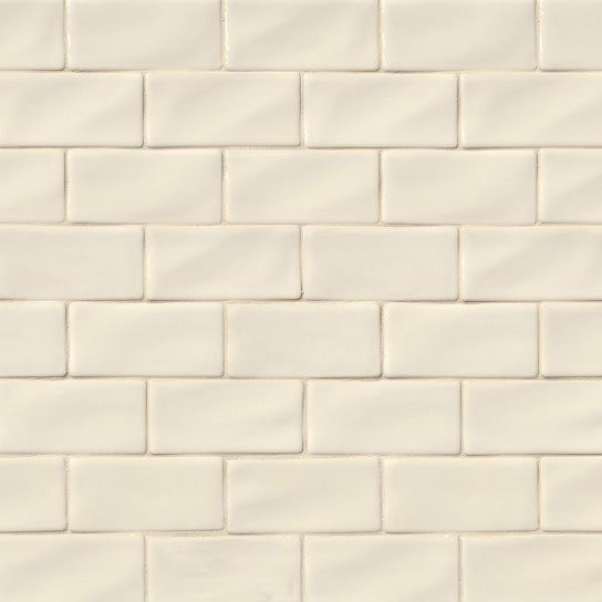 MSI - Highland Park - 3 in. x 6 in. Antique White Subway Tile