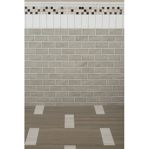MSI - Highland Park - 3 in. x 6 in. Dove Gray Subway Tile