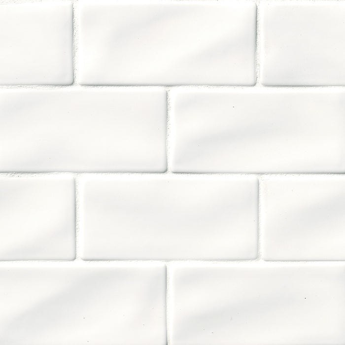 MSI - Highland Park - 3 in. x 6 in. Whisper White Subway Tile