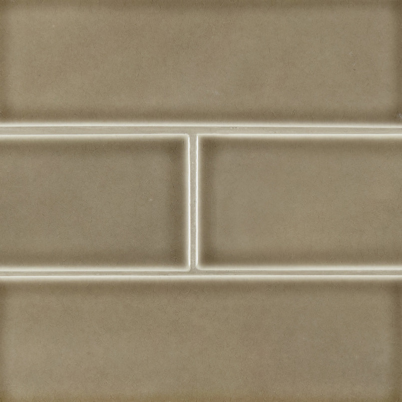 MSI - Highland Park - 4 in. x 12 in. Artisan Taupe Subway Tile