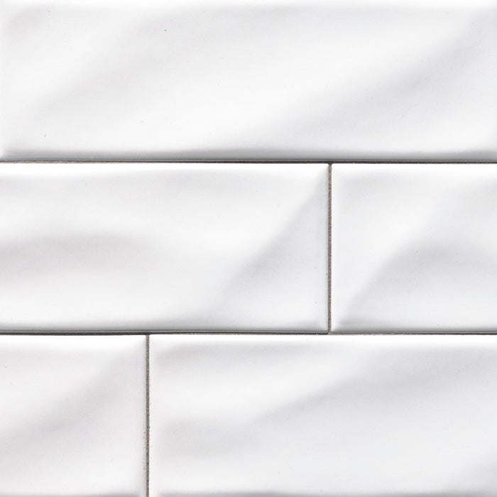 MSI - Highland Park - 4 in. x 12 in. Whisper White Subway Tile