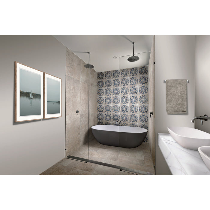 Marazzi - Creativo Deco Tile - Lucca Blue CV44 Room Scene