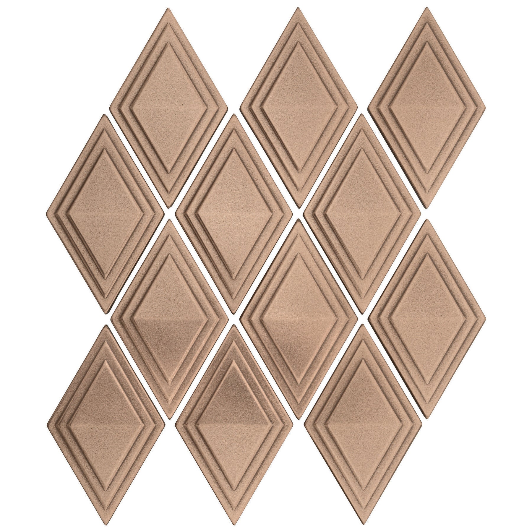 Marazzi - GeoMetal 2" x 5" Harlequin Mosaic - Bronze
