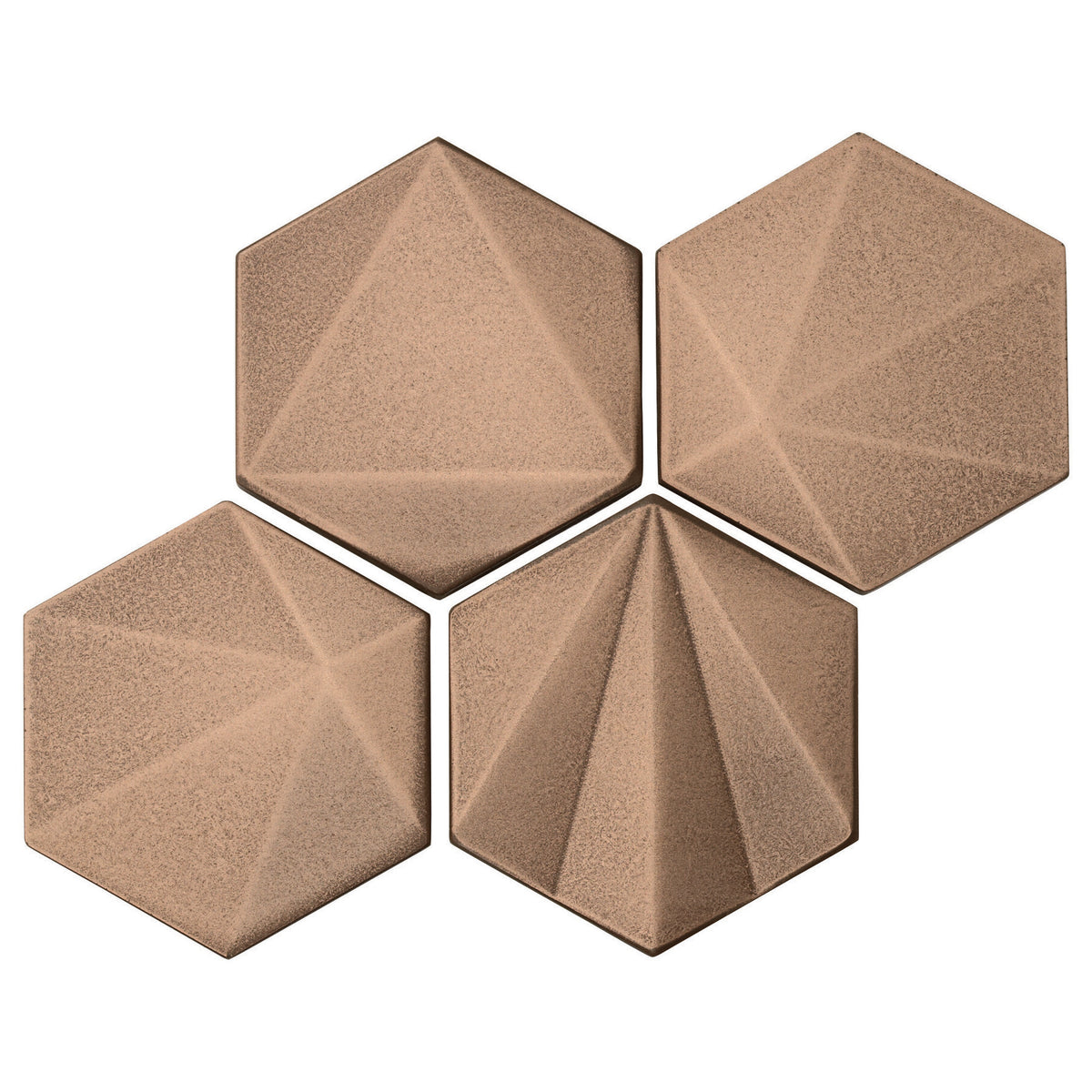 Marazzi - GeoMetal 3&quot; Hexagon Mosaic - Bronze