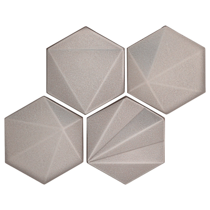 Marazzi - GeoMetal 3" Hexagon Mosaic - Nickel