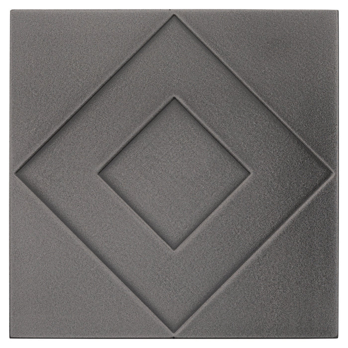 Marazzi - GeoMetal Geometric 6" x 6" Wall Tile - Gunmetal