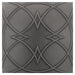 Marazzi - GeoMetal Ornament 6" x 6" Wall Tile - Gunmetal