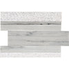 See Marazzi - Haven Point - Random Stack Modern Marble Mosaic - Candid Heather Honed