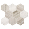 See Marazzi - Haven Point - 4 in. Marble Hexagon Mosaic - Open Horizon Honed