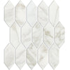 See Marazzi - Marble Obsession - 2 in. x 5 in. Picket Mosaic - Arabescato