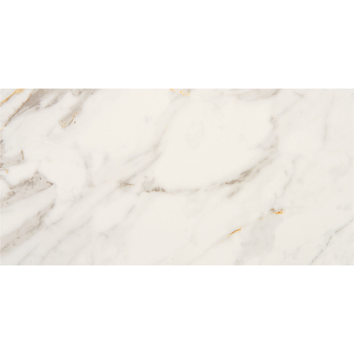 Marazzi - Marble Obsession - 12 in. x 24 in. Colorbody Porcelain Tile - Calacatta Gold Matte